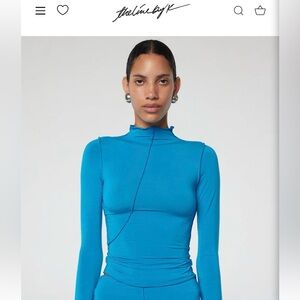 The Line by K Zane Vibrant Blue Long Sleeve Top